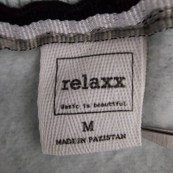 Relaxx Cherry Print Pull Over Cropped Light Green Long Sleeve Sweatshirt Top - Picture 2 of 6